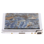 Портсигар на 10 сигарет с газовой зажигалкой из натурального камня Кианит Stone Cigarettes Cases варинант исполнения - 1 | Loft Concept в Екатеринбурге