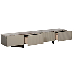 Тумба под телевизор серая с мраморной столешницей Uniqueness Marble варинант исполнения - 2 | Loft Concept в Екатеринбурге