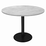 Стол обеденный с круглой светло-серой столешницей Harris Collection варинант исполнения - 1 | Loft Concept в Екатеринбурге