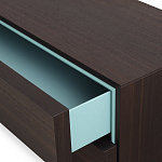 Дизайнерский комод коричневый с 2-мя ящиками и дверцами Pandora варинант исполнения - 2 | Loft Concept в Екатеринбурге