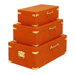 Комплект оранжевых чемоданов Golden Twigs варинант исполнения - 2 | Loft Concept в Екатеринбурге