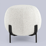 Пуф в ткани букле молочного цвета Pikelet варинант исполнения - 2 | Loft Concept в Екатеринбурге