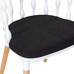 Пластиковый стул на ножках из массива бука Ferret Spiral White варинант исполнения - 8 | Loft Concept в Екатеринбурге