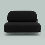 Двухместный диван черного цвета COLOR BLOCK варинант исполнения - 3 | Loft Concept в Екатеринбурге