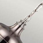 Подвесной светильник со стальным плафоном и белым матовым стеклянным шаром Feiss варинант исполнения - 4 | Loft Concept в Екатеринбурге