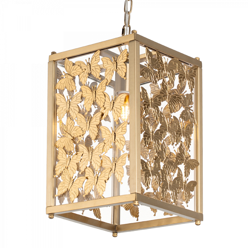 Tommy Mitchell Butterfly Pendant Light Латунь Прозрачное Стекло в Екатеринбурге | Loft Concept 