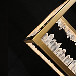 Настольная лампа прямоугольная с декоративными элементами в виде кристаллов Smooth Shine варинант исполнения - 4 | Loft Concept в Екатеринбурге