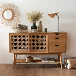 Зеркало из ротанга в форме цветка WICKER MIRROR 65  варинант исполнения - 3 | Loft Concept в Екатеринбурге