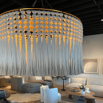 Люстра серая плетеная с кисточками Boho Tassel Chandelier варинант исполнения - 2 | Loft Concept в Екатеринбурге