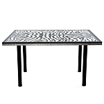 Стол обеденный из натурального мрамора Marble BW Accent Table варинант исполнения - 1 | Loft Concept в Екатеринбурге