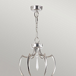 Люстра цвета никель с 6-ю лампами и стеклянными подвесками Elstead Lighting варинант исполнения - 4 | Loft Concept в Екатеринбурге