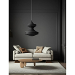 Подвесной вязаный черный светильник «Моника» варинант исполнения - 3 | Loft Concept в Екатеринбурге