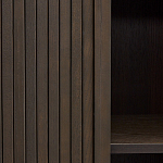 Буфет тёмно-коричневого цвета из ясеневого шпона с 2-мя раздвижными дверями Toinette варинант исполнения - 3 | Loft Concept в Екатеринбурге