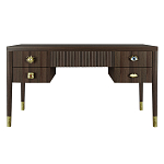 Письменный стол с 4-мя ящиками Elsa Dreams Walnut варинант исполнения - 6 | Loft Concept в Екатеринбурге