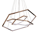 Люстра с 3-мя подвесами в виде шестиугольников Hexagon Horizontal варинант исполнения - 1 | Loft Concept в Екатеринбурге