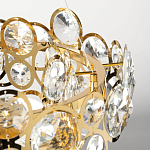 Люстра подвесная из золотых колец 57 см Golden Circles варинант исполнения - 8 | Loft Concept в Екатеринбурге