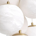 Люстра подвесная круглая с сферическими плафонами из натурального камня Glowing Spheres варинант исполнения - 4 | Loft Concept в Екатеринбурге