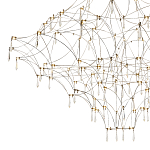 Люстра с тонким металлическим каркасом цвета хром Quasar варинант исполнения - 3 | Loft Concept в Екатеринбурге