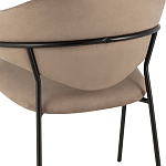 Коричневый стул с обивкой из искусственной замши Alexis варинант исполнения - 7 | Loft Concept в Екатеринбурге