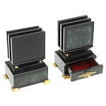 Настольный письменный набор из нефрита в подарочной коробке Victorious варинант исполнения - 11 | Loft Concept в Екатеринбурге