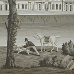 Обои ручная роспись Monuments of Paris Eau Forte on scenic paper варинант исполнения - 2 | Loft Concept в Екатеринбурге