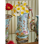 Ваза с птичкой из фарфора с бронзовыми элементами Garden of Eden варинант исполнения - 6 | Loft Concept в Екатеринбурге