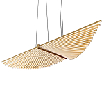 Люстра в виде распахнутых крыльев из тонких металлических планок Flight of Freedom варинант исполнения - 4 | Loft Concept в Екатеринбурге