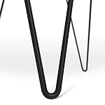 Стол журнальный c круглой столешницей из стекла серого цвета Gray and Gold Marble варинант исполнения - 6 | Loft Concept в Екатеринбурге