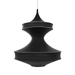 Подвесной вязаный черный светильник «Моника» варинант исполнения - 1 | Loft Concept в Екатеринбурге