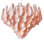 Люстра из стекляных розовых лепестков Petalled Illuminator варинант исполнения - 3 | Loft Concept в Екатеринбурге