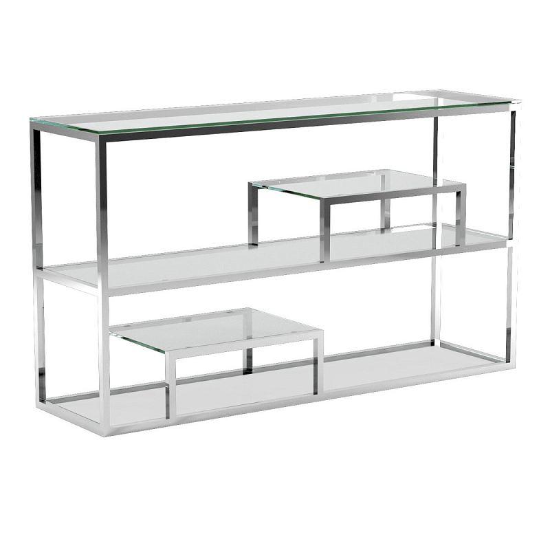 Консоль Step Console Silver Серебряный Прозрачный (Transparent) в Екатеринбурге | Loft Concept 