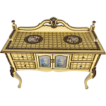 Комод деревянный Illustration of flowers варинант исполнения - 2 | Loft Concept в Екатеринбурге