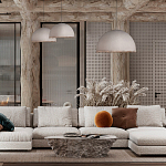 Подвесной светильник в форме купола белого цвета с ажурной бахромой Tactile Line варинант исполнения - 12 | Loft Concept в Екатеринбурге