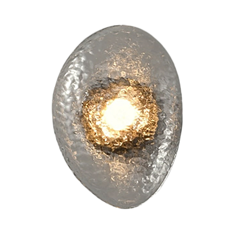 Бра LINDIS FROST LONG WALL 1 лампа Прозрачное стекло Прозрачный (Transparent) Черный в Екатеринбурге | Loft Concept 