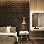 Гипсовая 3D Панель M-106 варинант исполнения - 1 | Loft Concept в Екатеринбурге