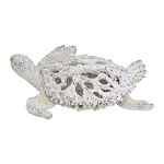 Статуэтка черепаха с ажурным панцирем и детализированной текстурой в белом цвете Marine Accessories варинант исполнения - 1 | Loft Concept в Екатеринбурге