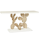 Консоль прямоугольная белая с основанием в виде кактуса Cactus варинант исполнения - 1 | Loft Concept в Екатеринбурге