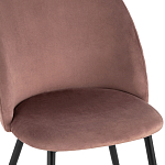 Мягкий стул в велюре пыльно-розового цвета Miruna Chair варинант исполнения - 6 | Loft Concept в Екатеринбурге