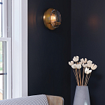 Бра округлой формы с многогранным стеклянным плафоном Hinkley варинант исполнения - 11 | Loft Concept в Екатеринбурге