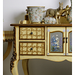 Комод деревянный Illustration of flowers варинант исполнения - 5 | Loft Concept в Екатеринбурге