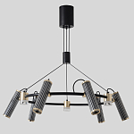 Люстра круглая с 9-ю цилиндрическими плафонами на магнитном креплении Bronze Concert варинант исполнения - 1 | Loft Concept в Екатеринбурге