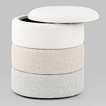 Пуф Three Colors в ткани букле из трех цветов  варинант исполнения - 3 | Loft Concept в Екатеринбурге