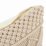 Чехол на подушку с макраме бежевого цвета Macrame варинант исполнения - 3 | Loft Concept в Екатеринбурге
