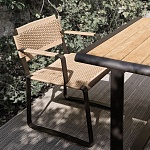 Дизайнерский стул с каркасом из металла с плетеными сиденьем и спинкой GREEN POINT Chair варинант исполнения - 11 | Loft Concept в Екатеринбурге