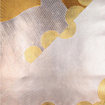 Обои ручная роспись в стиле Арт-деко Namban Colourway SC-290 on Deep Rich Gold gilded paper варинант исполнения - 2 | Loft Concept в Екатеринбурге