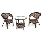 Комплект уличной мебели Angela Dark Brown варинант исполнения - 1 | Loft Concept в Екатеринбурге