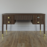 Письменный стол с 4-мя ящиками Elsa Dreams Walnut варинант исполнения - 5 | Loft Concept в Екатеринбурге