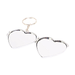 Зеркало брелок складное двухстороннее в форме сердца из натурального камня Лазурит Stone Mirrors варинант исполнения - 3 | Loft Concept в Екатеринбурге