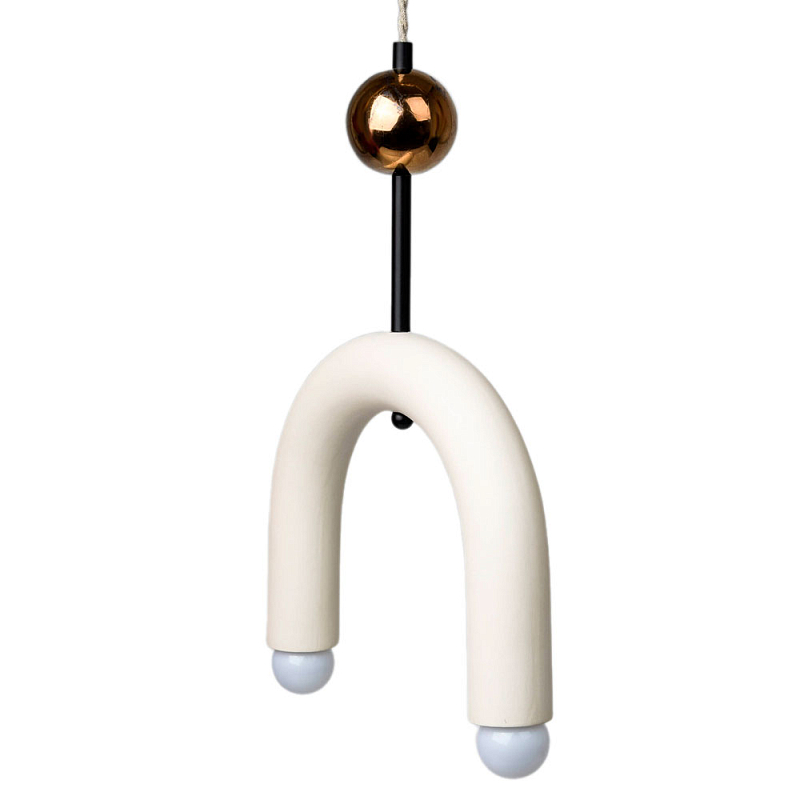 Подвесной светильник MOROSHKA arc [white] Белый Бронза в Екатеринбурге | Loft Concept 