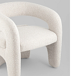 Кресло дизайнерское для лаунж зоны жемчужного цвета Pearl Lounge варинант исполнения - 4 | Loft Concept в Екатеринбурге